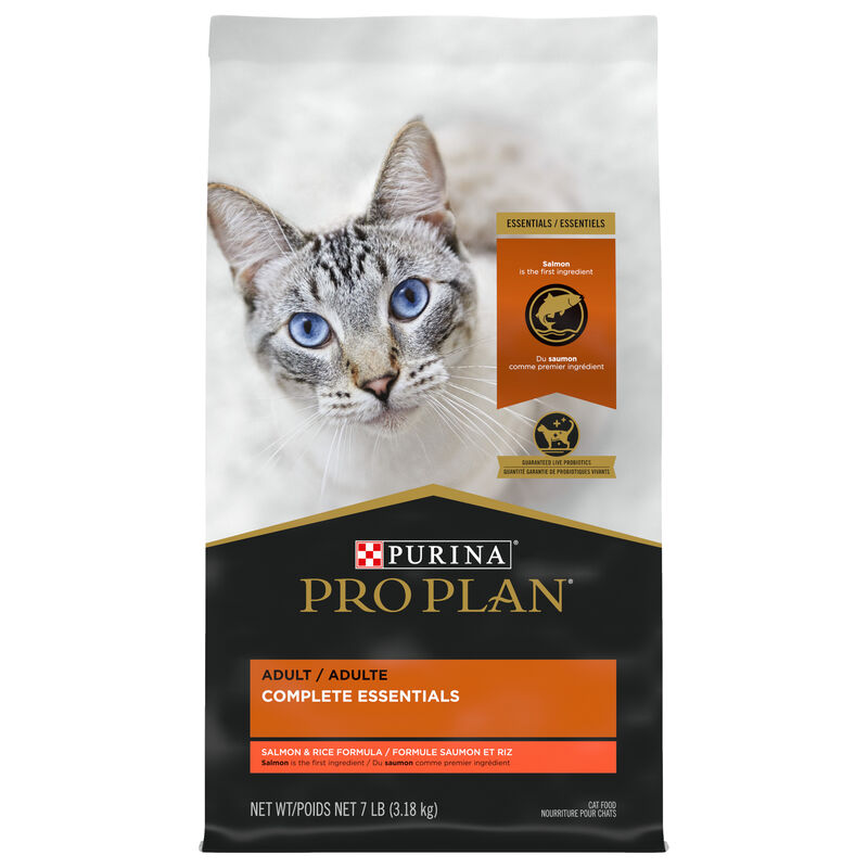 Purina Pro Plan Complete Essentials Adult, Salmon & Rice Dry Cat Food 3.18kg image number null