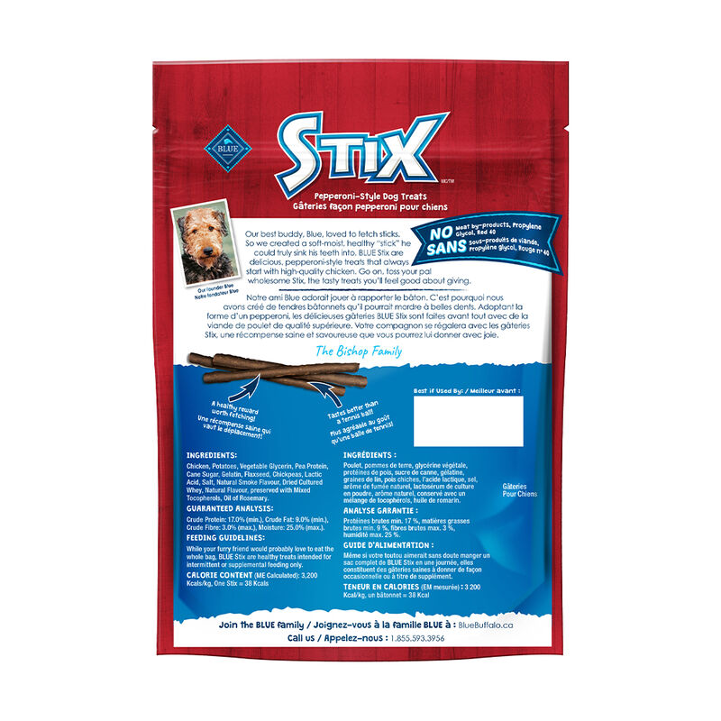 Blue Buffalo, Stix - Chicken & Brown Rice - 170 g - Dog Treat image number null