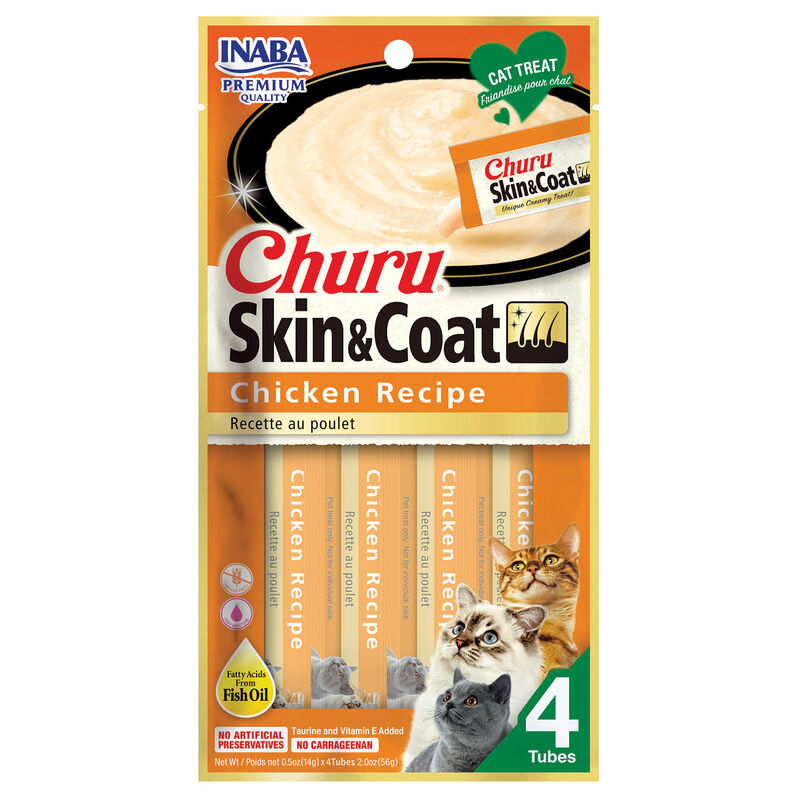 Inaba, Skin & Coat Chicken Recipe - Cat Treat image number null