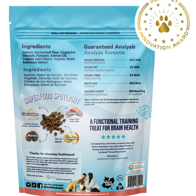 Healthybud, Salmon Mini Training Treats with Superfoods image number null