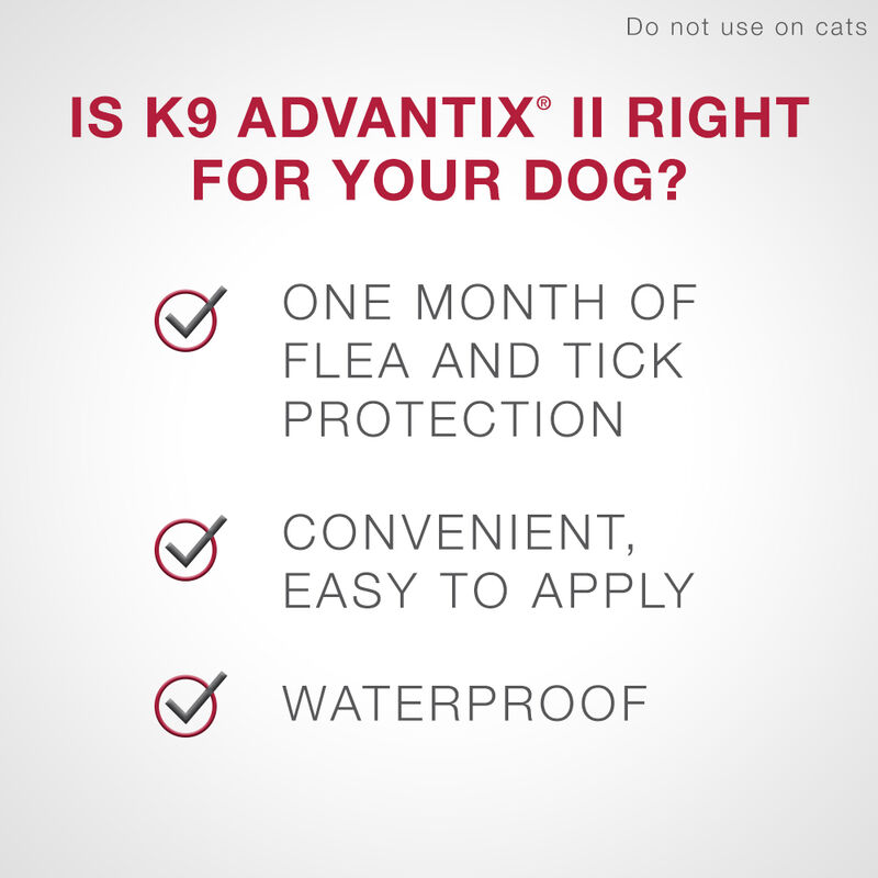 K9 Advantix II, Large Dog Flea & Tick Treatment & Protection, 11-25kg image number null