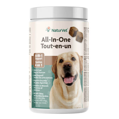 NaturVet, All-In-One Soft Chew - 60ct