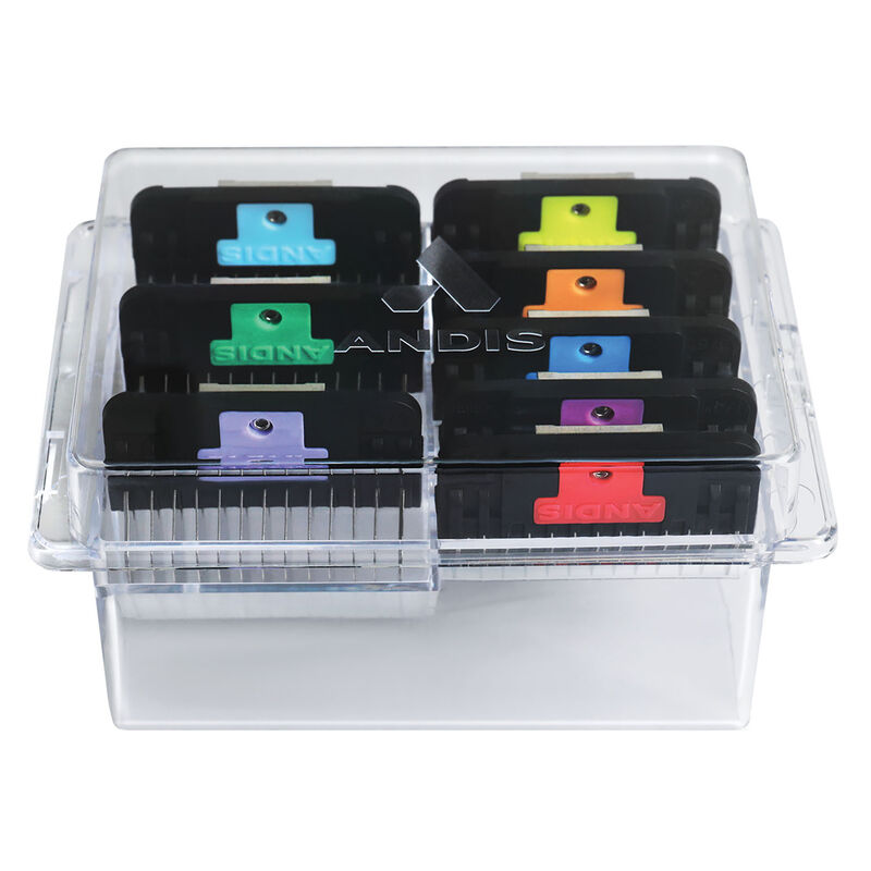 Andis, Stainless Steel Wide Attachement Comb 8pc Set image number null