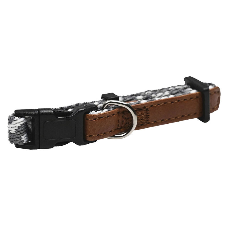 Mini Brigade, Mini Nylon Collar - Grey Zigzag image number null