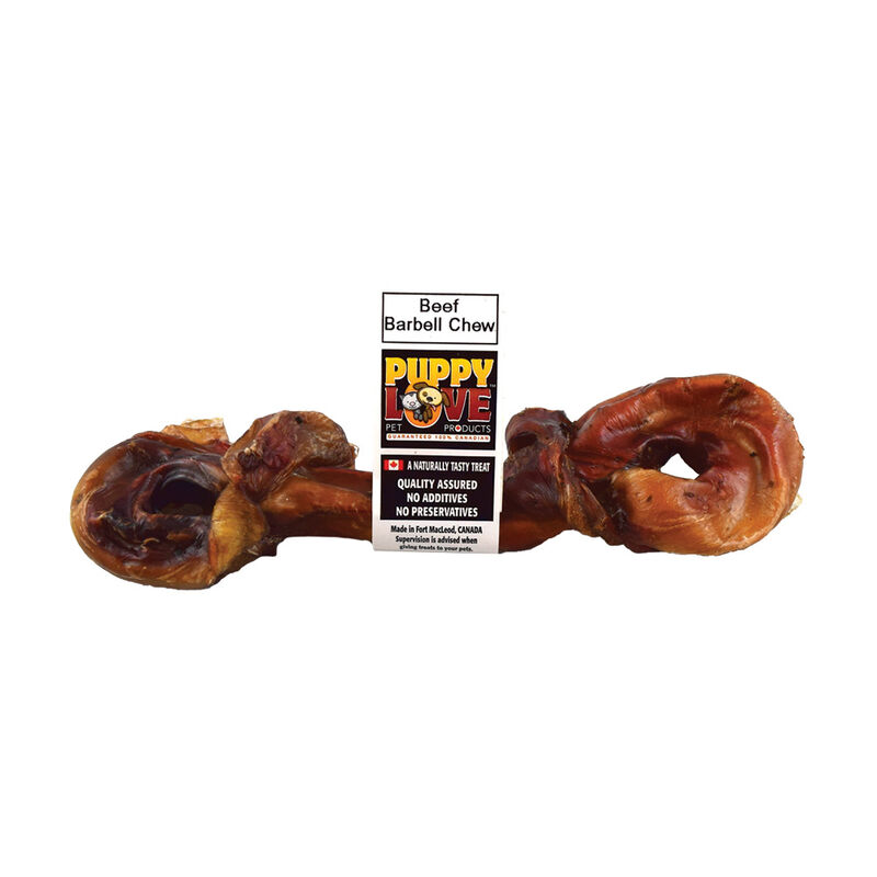 Puppy Love, Beef Barbell Chew - 6" image number null