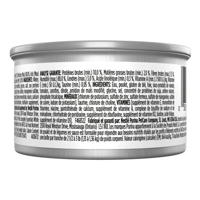 Pro Plan, White Meat Chicken & Vegetables - Wet Cat Food image number null