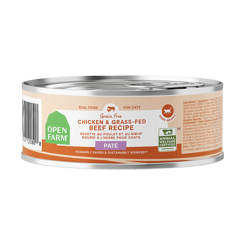 Open Farm, Feline Adult - Grain Free Chicken & Grass-Fed Beef  - 79 g - Wet Cat Food image number null
