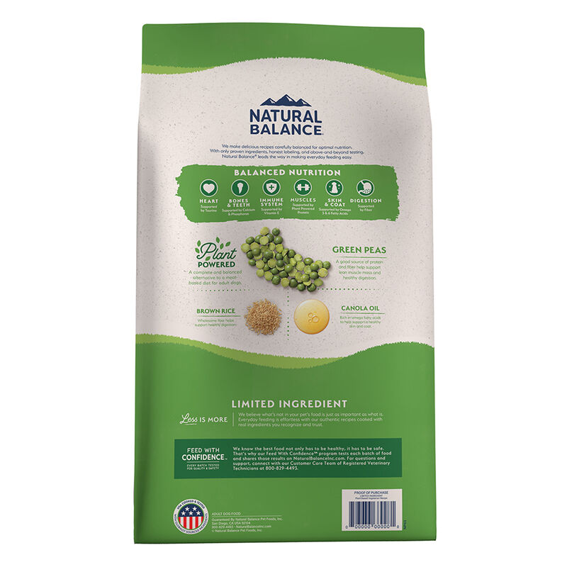 Natural Balance, Adult - LID Vegetarian - 1.8 kg image number null