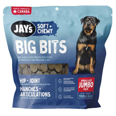 JAY'S TASTY ADVENTURES, Big Bits - Hip & Joint - Dry Aged Liver - Dog Treats