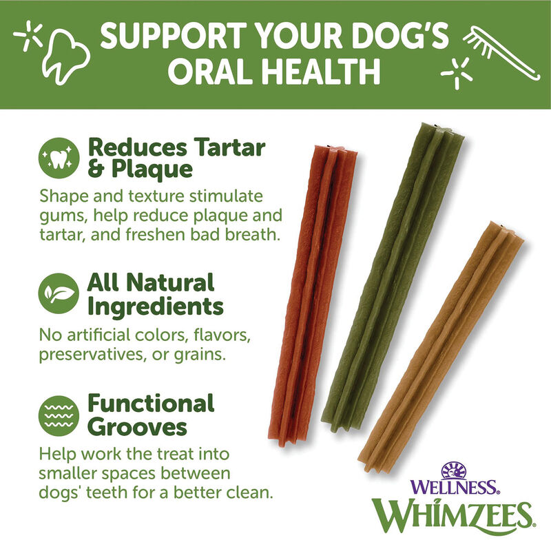 Whimzees, Dental Treat, Stix Value Pouch - Large - 7 Pc image number null