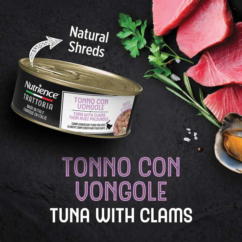 Nutrience, Feline - Trattoria Tuna with Clam Shreds - Wet Cat Food image number null