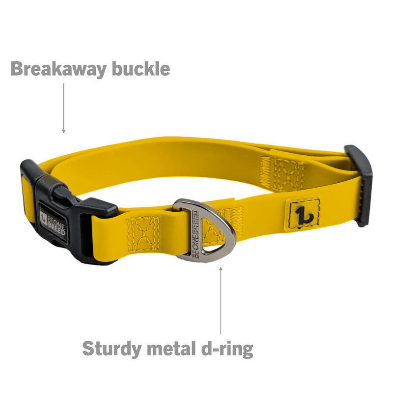 BeOneBreed Silicone Dog Collar - Sunny Yellow image number null