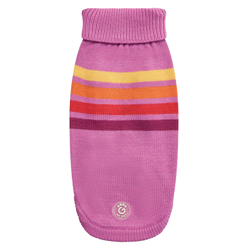 GF PET Sculpted Coastline Turtleneck - Pink Wave image number null