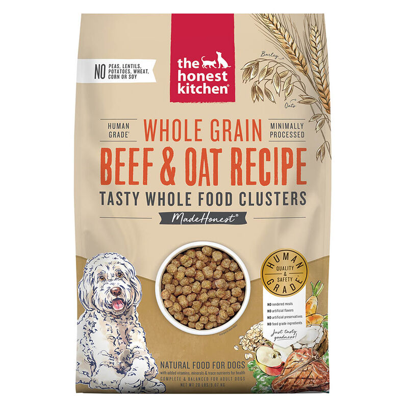 The Honest Kitchen, Whole Food Clusters - Whole Grain - Beef & Oat - Dry Dog Food image number null