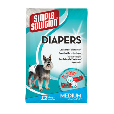 Simple Solution, Disposable Diapers - 12 Pk
