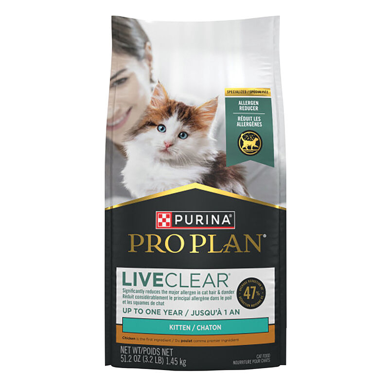Pro Plan, Live Clear - Chicken & Rice Recipe - Kitten Dry Food image number null
