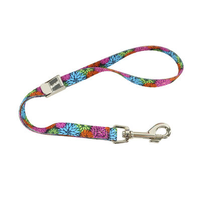 Adjustable Grooming Loop with Bolt Snap, Wildflower, 5/8" x 24"