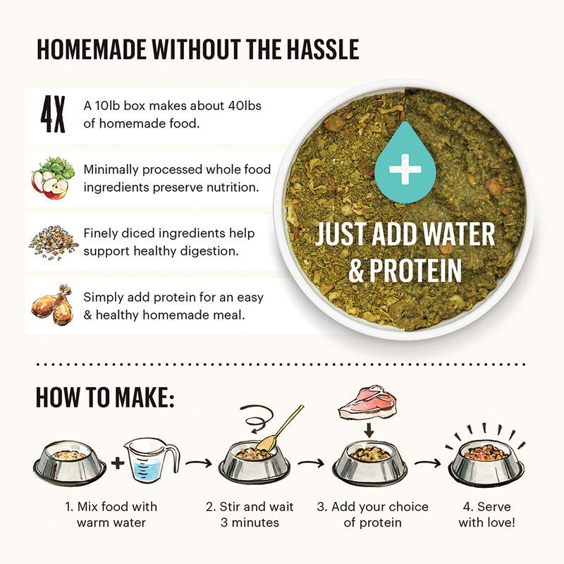 The Honest Kitchen, Whole Grain Veggie & Fruit  Base Mix - Freeze Dried Dog Food image number null