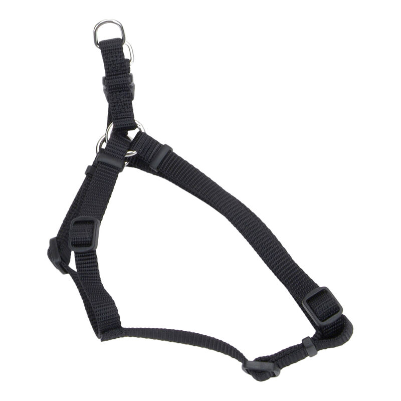 Adjustable Dog Harness, Black, Medium - 3/4" x 20"-30" image number null