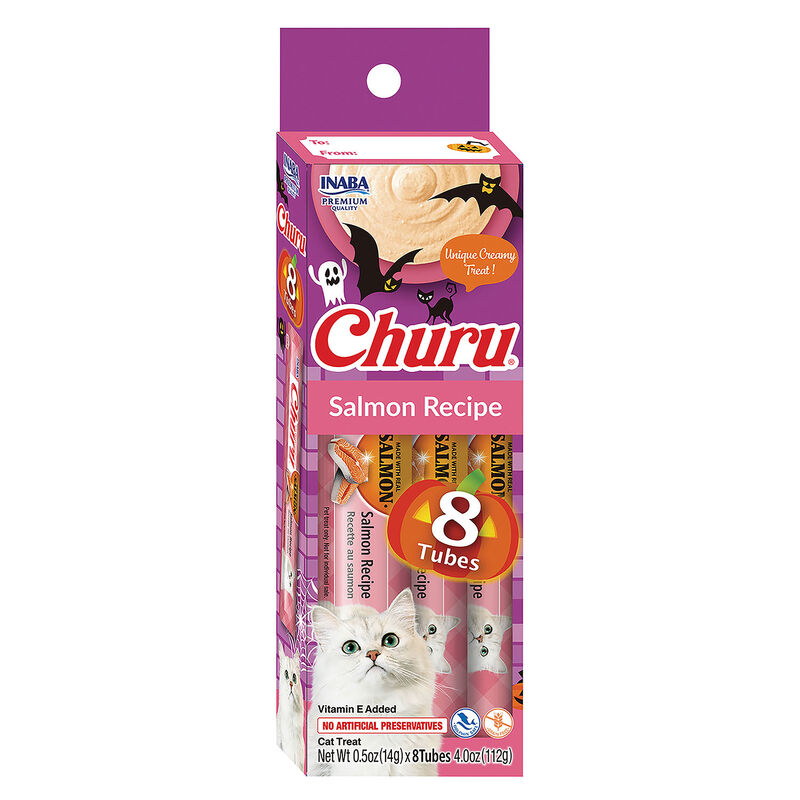 Inaba, Churu Halloween Salmon Treats - 8x14g image number null