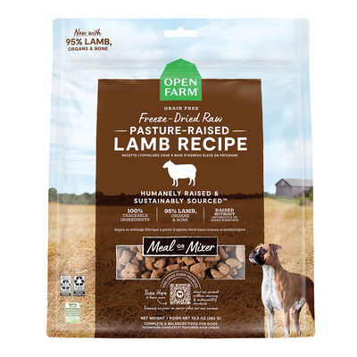 Open Farm, Pasture-Raised Lamb Freeze Dried Raw Dog Food - Freeze Dried Dog Food