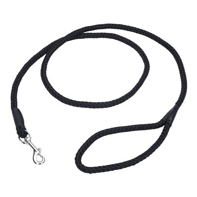 Rope Dog Leash -Black - 1/2" x 6'
