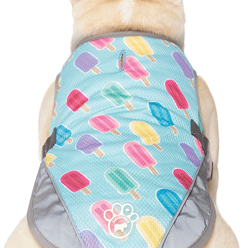 Canada Pooch, Chill Seeker Cooling Vest - Popsicles - Dog Coat image number null
