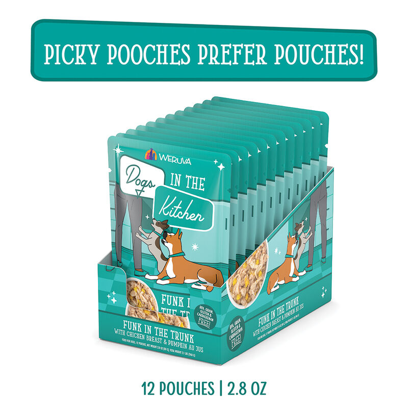 Weruva, Pouch, Adult - Funk in Trunk - 80 g - Minced - Wet Dog Food image number null