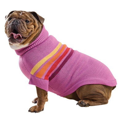GF PET Sculpted Coastline Turtleneck - Pink Wave