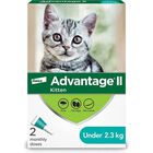 Advantage II, Kitten Flea Treatment & Protection, <2.3kg image number null