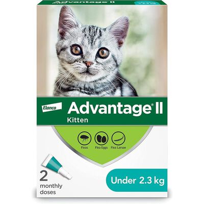 Advantage II, Kitten Flea Treatment & Protection, <2.3kg