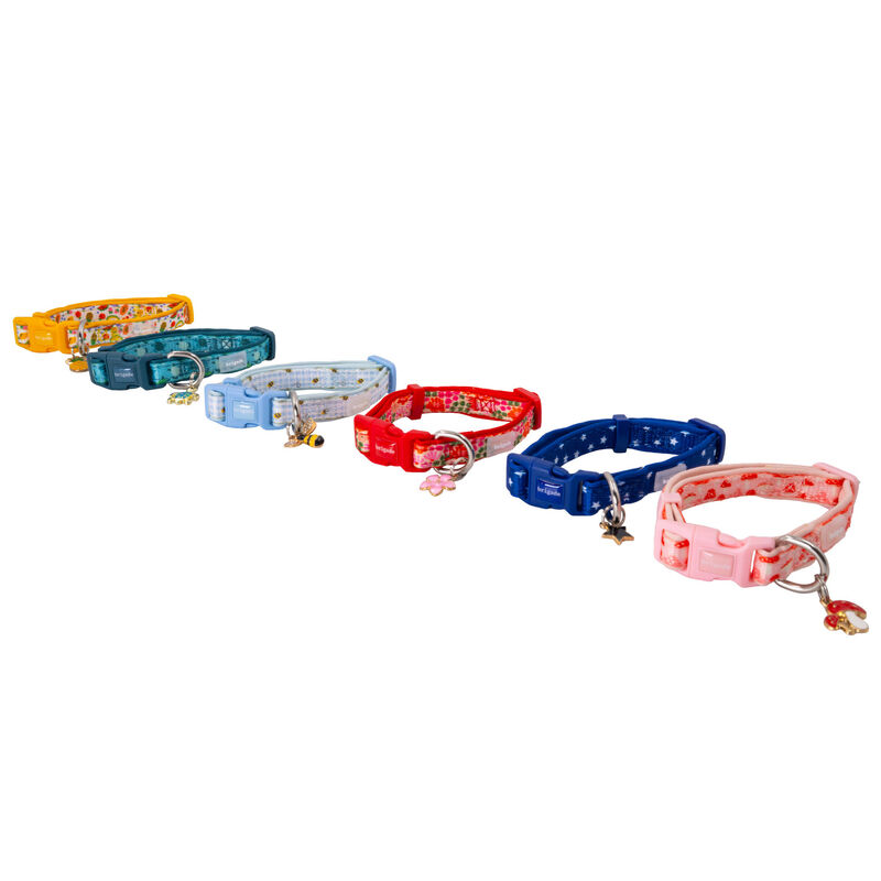 Mini Brigade Mini Neoprene Dog Collar with Charm - Tutti Frutti image number null