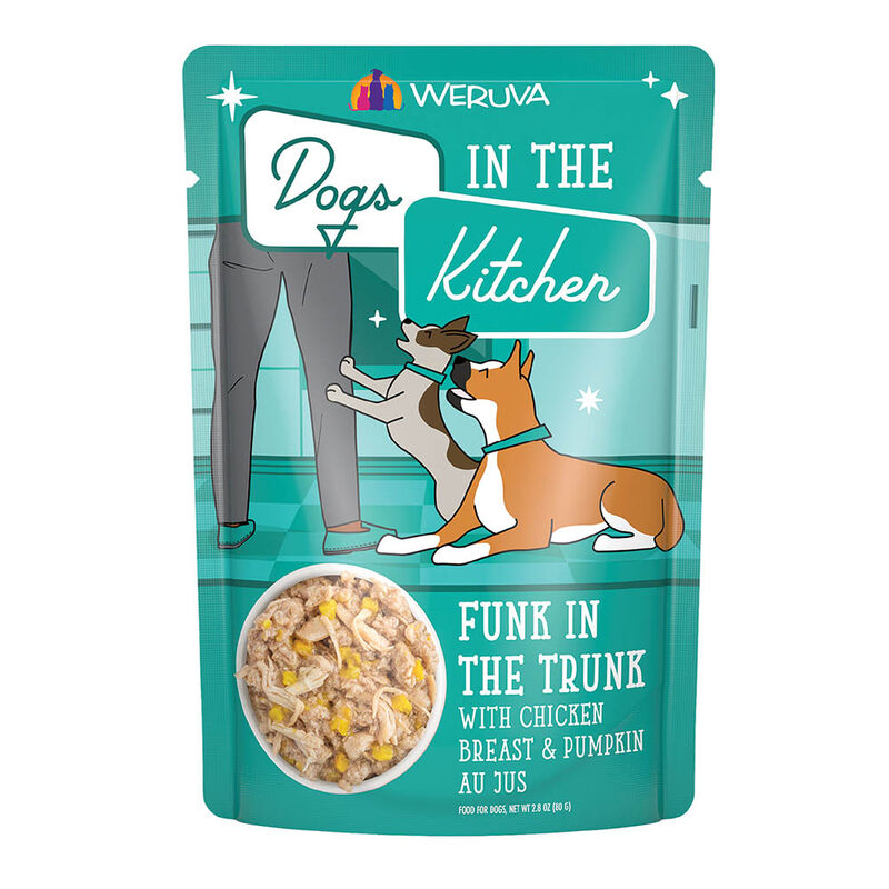 Weruva, Pouch, Adult - Funk in Trunk - 80 g - Minced - Wet Dog Food image number null