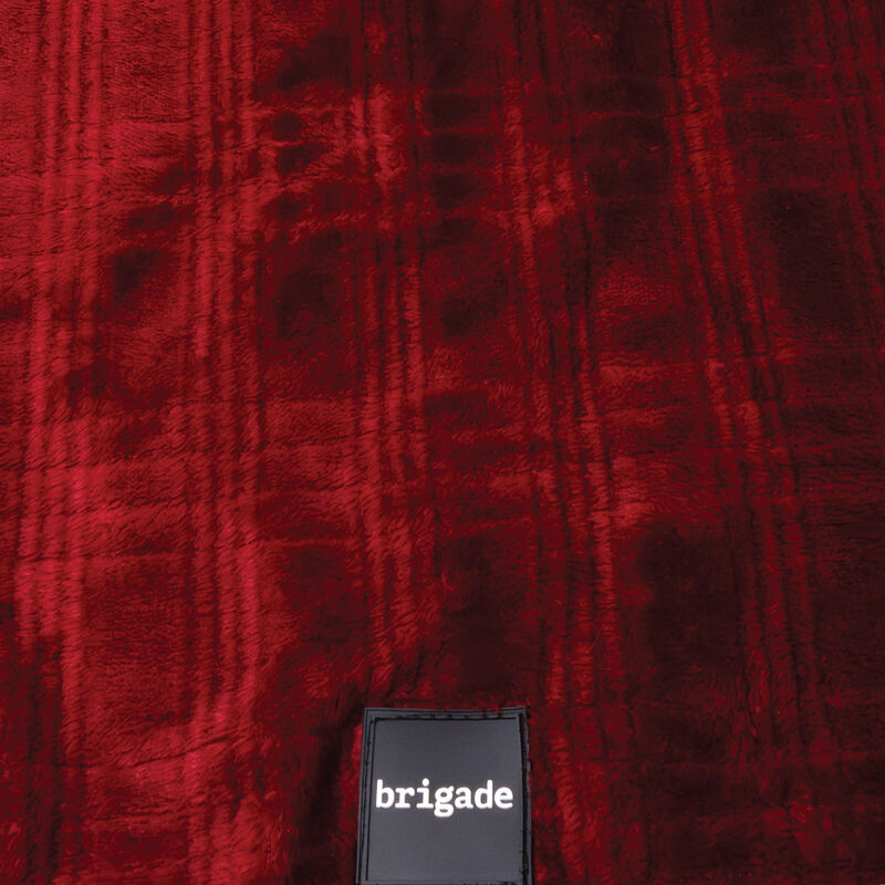 Brigade Ultra-Soft Plaid Blanket - Winery image number null