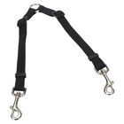 2 Dog Adjustable Coupler, Black, 3/4" x 24"-36" image number null