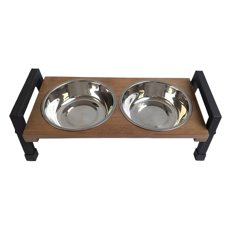Brigade, Bamboo Elevated Double Bowl image number null