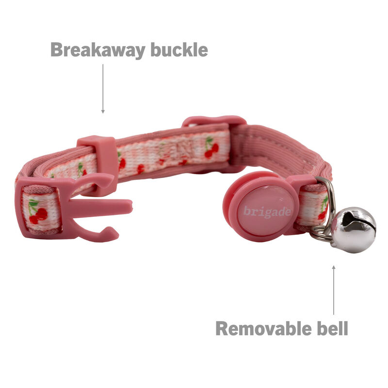 Brigade Neoprene Cat Collar - Cherries image number null