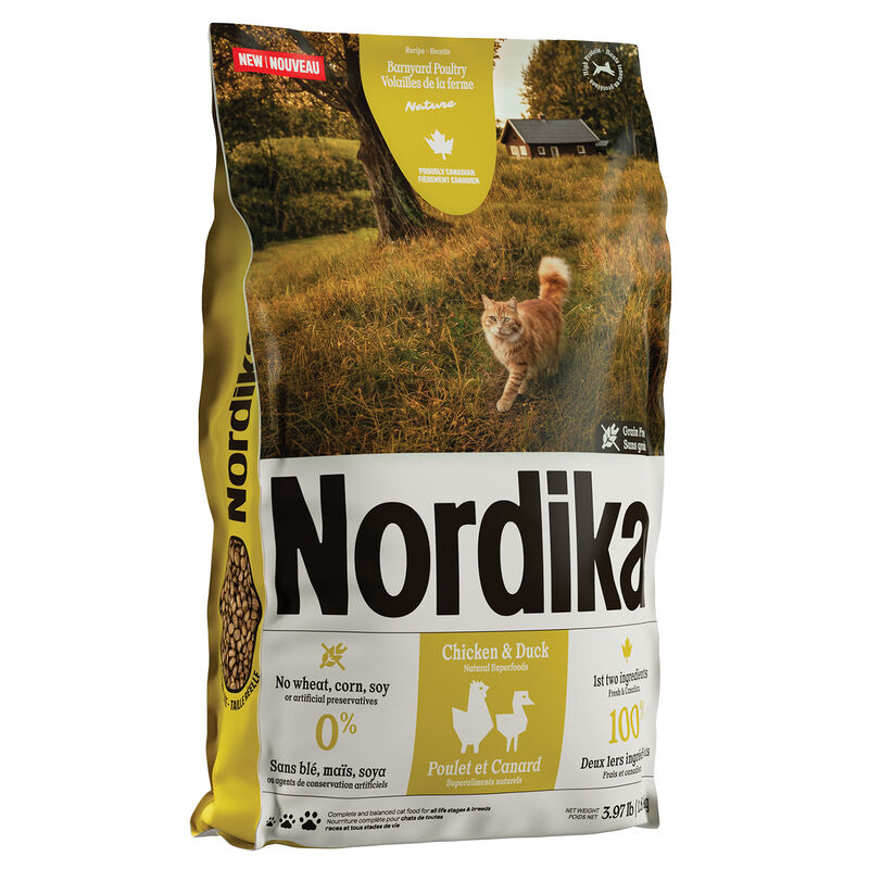 Nordika, Barnyard Poultry Recipe, Chicken and Duck - Cat Dry Food image number null