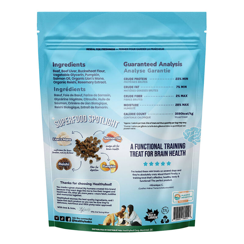 Healthybud, Beef Mini Training Treats with Superfoods image number null