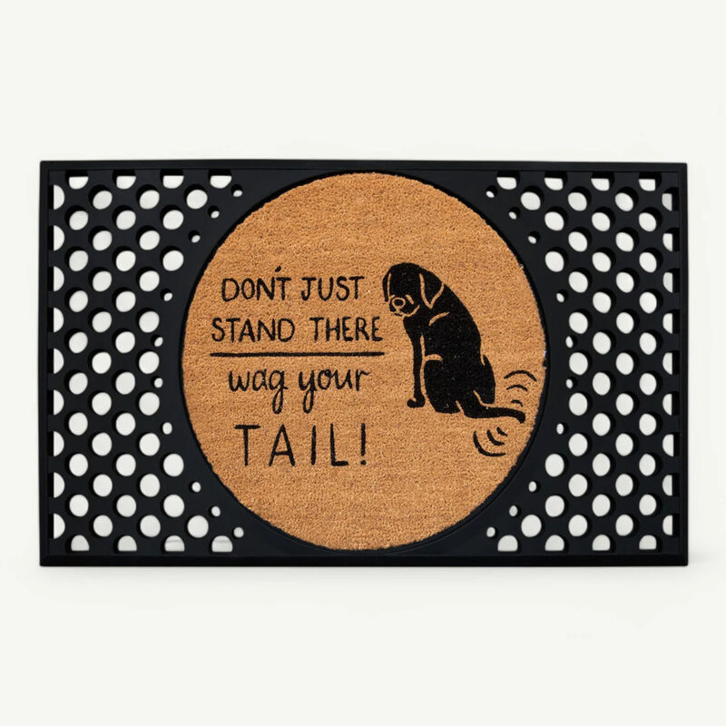 4 Cats & Dogs Home Furnishing Inc., Round Rubber Entrance Mat image number null