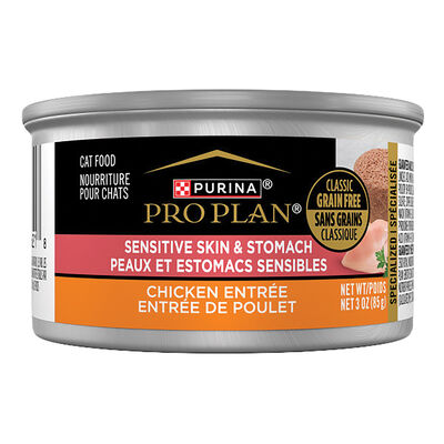 Pro Plan, Grain Free - Sensitive Skin & Stomach Chicken 85g - Wet Cat Food