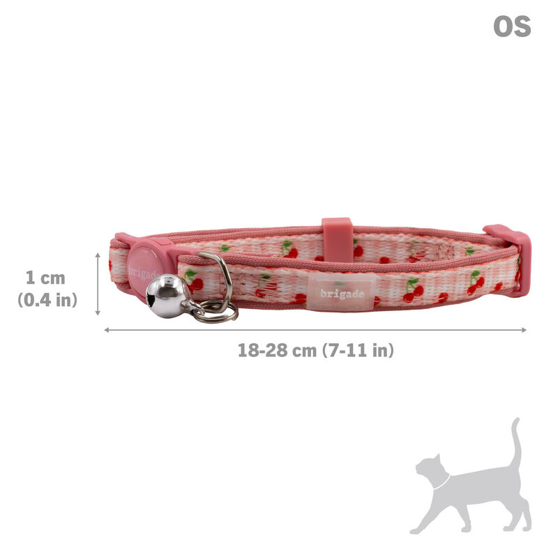 Brigade Neoprene Cat Collar - Cherries image number null