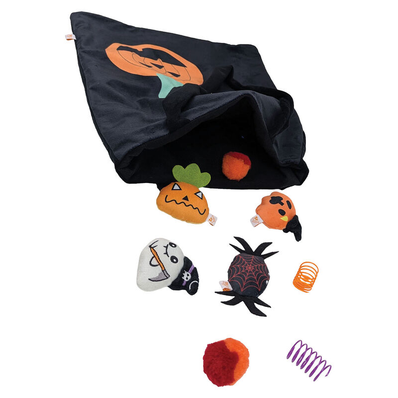 Zoom Pets Trick-or-Treat 9pc Cat Toy Set image number null