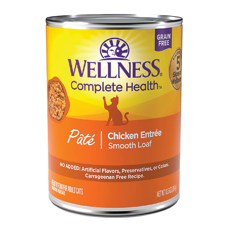 Wellness, Canned Cat Food, Complete Health, Chicken - Wet Cat Food image number null