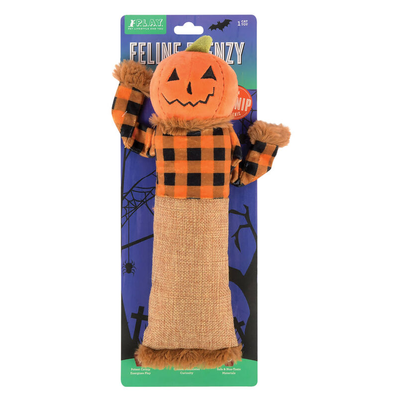 P.L.A.Y. Pet Lifestyle And You Feline Frenzy Halloween Scarecrow Catnip Toy image number null
